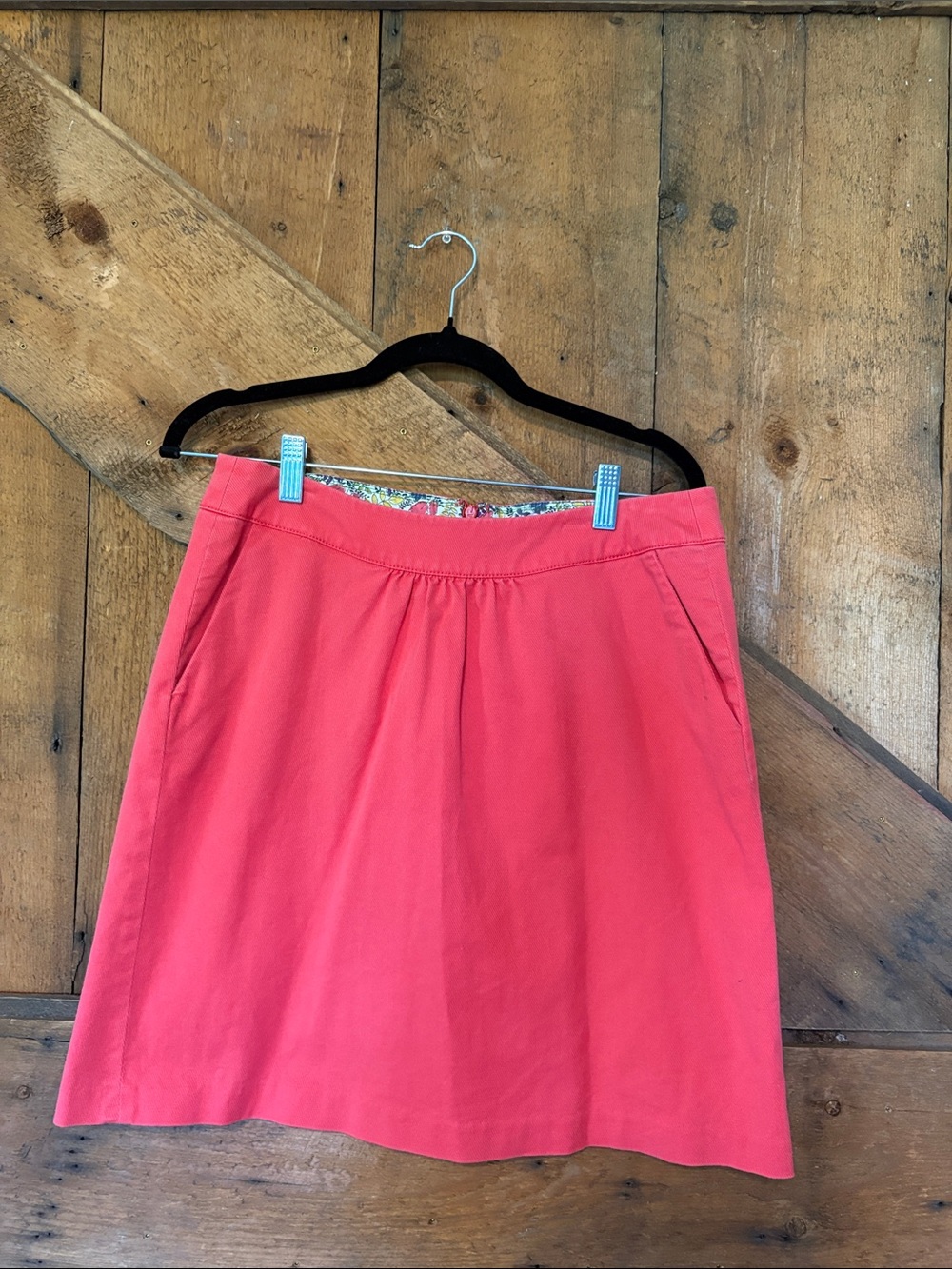 Boden Coral A-Line Skirt
